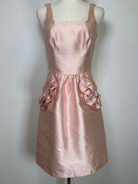 Kirribilla San Francisco Sleeveless Silk Blend Dress Ruffle Pockets Women’s 4